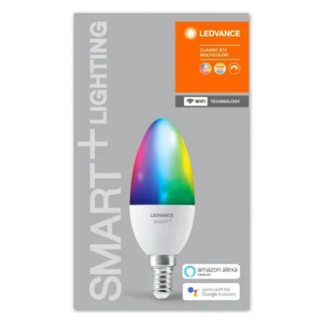 SMART+ WiFi CL B  RGBW 40 yes  5W/ E14, meniteľné farby, stmievateľná, 1 ks, LEDVANCE