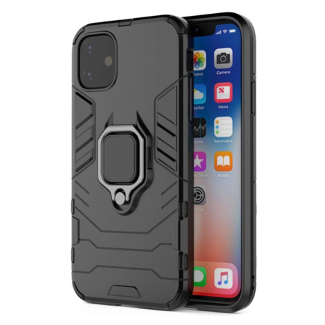 Odolné puzdro na Xiaomi Redmi Note 9 Ring Armor čierne