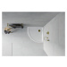 MEXEN/S - Flat sprchová vanička štvrťkruhová slim 100 x 100, biela + zlatý sifón 41101010G