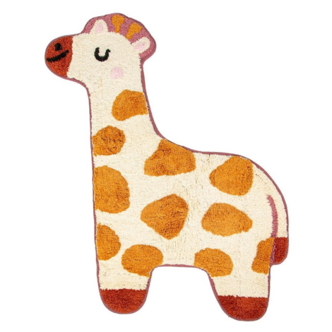 Oranžovo-béžový detský bavlnený koberec Sass & Belle Giraffe, 57x 80 cm