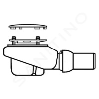 VILLEROY & BOCH - Subway Infinity Odtoková súprava Tempoplex Plus Compact, priemer 90 mm, chróm 