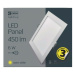 Mini LED panel 120x120, štvorcový vstavaný biely, 6W, 3000K (EMOS)