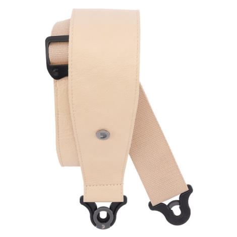 D'Addario Comfort Leather Auto Lock Guitar Strap Tan