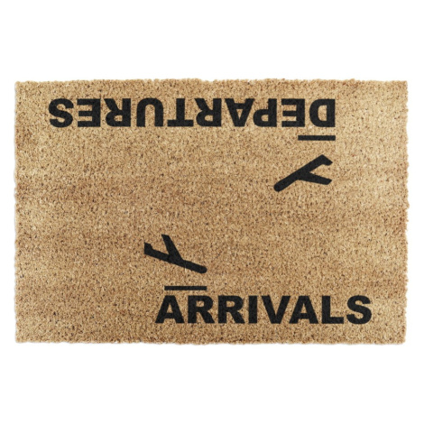 Rohožka z kokosového vlákna 40x60 cm Arrivals and Departures – Artsy Doormats