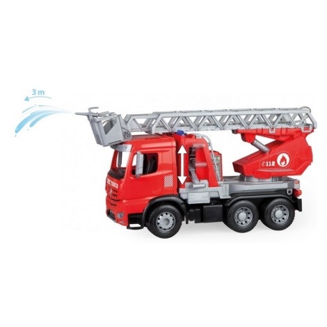 Lena Hasičské auto s funkčnou striekačkou Mercedes Benz Arocs, 47 cm