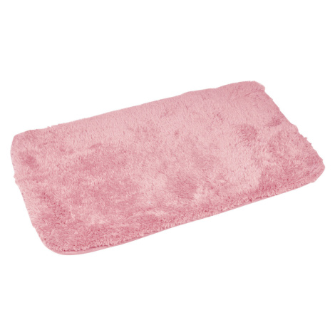 Douceur d intérieur  TAPIS DE BAIN 50 x 80 CM MICROFIBRE UNIE SOFTNESS ROSE POUDRE  Kúpeľňové pr