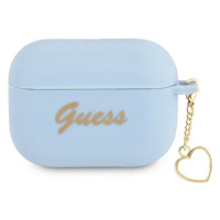 Obal Guess GUAPLSCHSB AirPods Pro cover blue Silicone Charm Collection (GUAPLSCHSB)