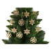 mamido Vianoce Vianoce vianočné čačky drevené hviezdy vianočný stromček dekorácie 12 kusov