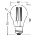 OSRAM LED žiarovka Filament E27 2,2W 2700K stmievateľná