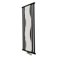 Regnis Kalipso Mirror, vykurovacie teleso 500x1800mm so stredovým pripojením 50mm, 780W, čierna 