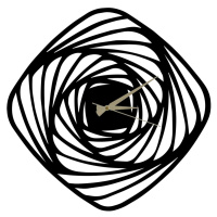 Nástěnné hodiny GIRDAP 50 cm černé