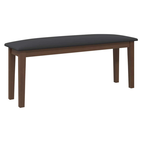 vidaXL Lavica 110 cm Hnedá Masívna Drevo Guma