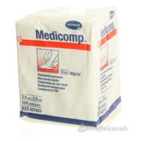 MEDICOMP kompres z netkaného textilu, nesterilný (7,5x7,5cm) 100ks