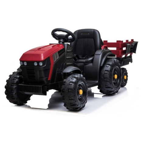 mamido Detský elektrický traktor Farmer s prívesom červený