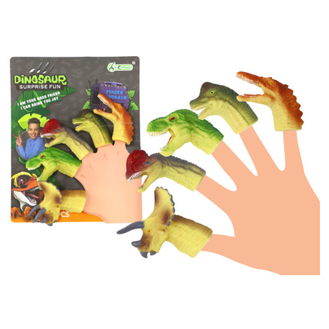 mamido  Dinosaury na Prsty z Gumy - Senzorické Bábky