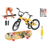 Skateboard 9,5cm a bicykel 11cm kov