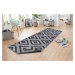 Kusový koberec Twin-Wendeteppiche 105466 Night Silver – na ven i na doma - 200x290 cm NORTHRUGS 