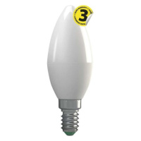 LED žiarovka Emos ZQ3210, E14, 4W, sviečka, číra, teplá biela