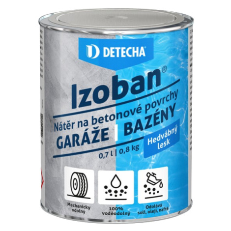 DETECHA Izoban - syntetická farba na betón 0,8 kg červenohnedý