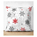 Súprava 4 vianočných obliečok na vankúš a behúň na stôl Minimalist Cushion Covers Red Christmas