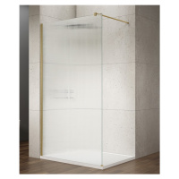GELCO - VARIO GOLD MATT jednodielna sprchová zástena na inštaláciu k stene, sklo nordic, 1400  G