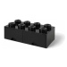 LEGO® úložný box 8 - so zásuvkami čierna 250 x 500 x 180 mm