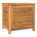 vidaXL Záhradný úložný box s vreckom 60x50x5 cm masívny teak