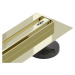 MEXEN - Flat 360 Slim podlahový žľab 90 cm otočný zlato 1541090