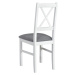 Sconto Jedálenská stolička NILA 10 sivá/biela