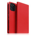 SLG Design puzdro D+ Italian Carbon Leather Diary pre iPhone 14 Pro Max - Red