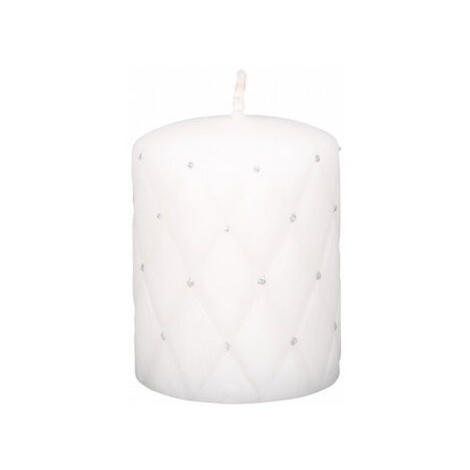 Dekoratívna sviečka Florencia biela, 10 cm