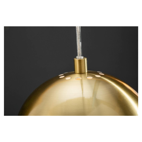 LuxD 21372 Dizajnová závesná lampa Giovani 3 zlatá závesné svietidlo