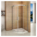 H K - Štvrťkruhový sprchovací kút HARMONY S4 90 cm s dvojdielnymi posuvnými dverami a sprchovou 
