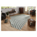 Kusový koberec Twin-Wendeteppiche 103125 grün creme – na ven i na doma - 80x150 cm NORTHRUGS - H