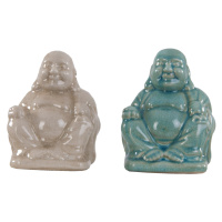 Estila Šťastný Budha 16cm (modrý alebo béžový) 1ks