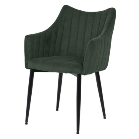 Sconto Jedálenská stolička WESTON zelená/čierna Houseland