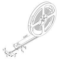 LED pásik Basic-Tape F, IP54, 2 700 K, dĺžka 500 cm