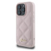 Guess PU Leather Quilted kryt pre iPhone 16 Pro Max ružový