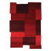Ručne všívaný kusový koberec Abstract Collage Red Rozmery koberca: 90x150