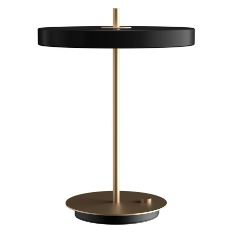 Čierna LED stolová lampa so stmievačom s kovovým tienidlom (výška  41,5 cm) Asteria Table – UMAG UMAGE