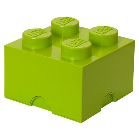 LEGO® úložný box 25 x 25 x 18 cm - svetlozelená
