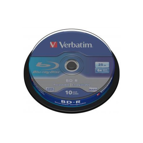 Verbatim BD-R, Single Layer 25GB, cake box, 43742, 6x, 10-pack, pro archivaci dat