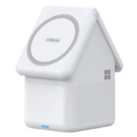 W20 4-in-1 House-shaped Magnetic Wireless Charger Stand 15W White