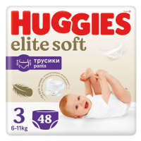 HUGGIES® Elite Soft Pants Nohavičky plienkové jednorázové 3 (6-11 kg) 48 ks