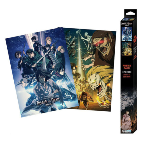 GBeye Attack on Titan Season 4 Posters 2-Pack 52 x 38 cm