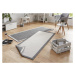 Kusový koberec Twin-Wendeteppiche 103108 creme grau – na ven i na doma - 200x290 cm NORTHRUGS - 