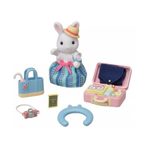 Sylvanian Families Mamka biely králik a víkendový cestovný set