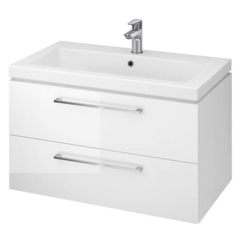 Cersanit LARA kúpeľňová skrinka s umývadlom 79,4x46x44,7 cm biela lesk S801-149-DSM