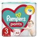 PAMPERS Pants Nohavičky plienkové jednorazové 3 (6-11 kg) JUMBO PACK 62 ks