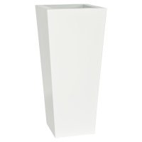 Plust - Dizajnový kvetináč KIAM lesklý, 30 x 30 cm - biely